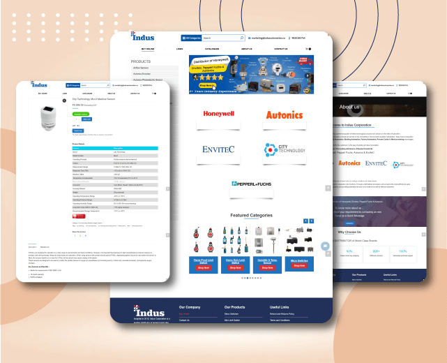 indusautomation.co - Website development - Woo-Entry
